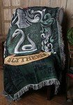 Slytherin Shield Harry Potter Tapestry Throw Blanket