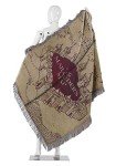 Marauder's Map Woven Tapestry Throw Blanket