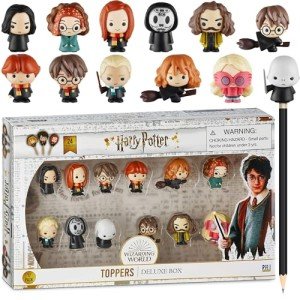 Harry Potter Pencil Toppers, Gifts, Toys, Collectibles – Set of 12 Harry Potter Figures for Writing, Party Decor –Ron Weasley, Hermione Granger,Sybil Trelawney and more by PMI, 2.4 In., Soft PVC (B12)