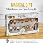 Harry Potter Pencil Toppers, Gifts, Toys, Collectibles – Set of 12 Harry Potter Figures for Writing, Party Decor –Ron Weasley, Hermione Granger,Sybil Trelawney and more by PMI, 2.4 In., Soft PVC (B12)