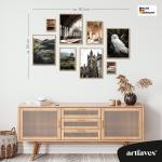 Poster Set / Potterhead / 8 Premium Wall Pictures / Scotland, Harry, Potter / Living Room, Bedroom Decoration / Frame optional / ARTFAVES®