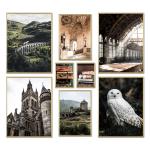 Poster Set / Potterhead / 8 Premium Wall Pictures / Scotland, Harry, Potter / Living Room, Bedroom Decoration / Frame optional / ARTFAVES®