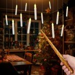 Magical Floating Candles with Wand - 12 Pcs