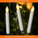 Magical Floating Candles with Wand Remote - 12 Pcs