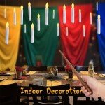 Magical Floating Candles with Wand - 12 Pcs