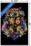 Harry Potter Floral House Crests Wall Poster 22"x34
