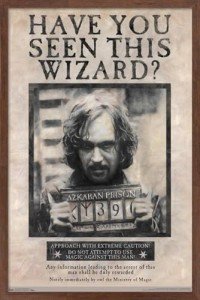 Sirius Black Wanted Poster - Framed Wall Art