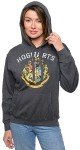 Hogwarts Crest Charcoal Women's Hoodie - X-Large