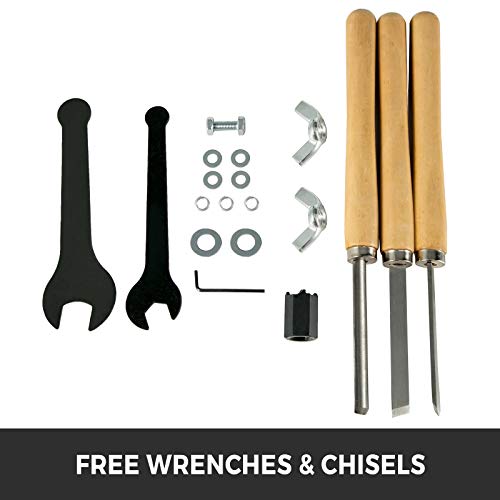 Mophorn 120V Variable Speed Woodturning Lathe