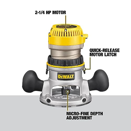 12-Amp DEWALT Router - 24,000 RPM Variable Speed