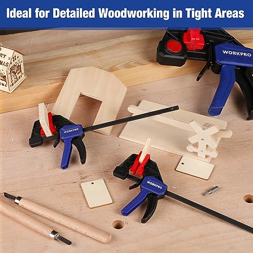 WORKPRO 6" Mini Bar Clamps - Woodworking Essentials