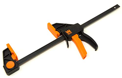 WEN 12-Inch Steel Bar Clamps - Heavy Duty, Two Pack