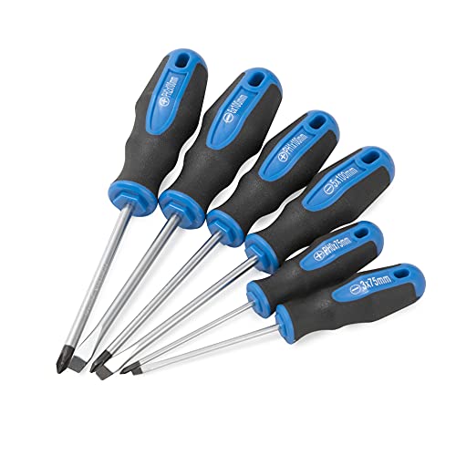 Magnetic Screwdriver Set: 6-Piece with Cushion Grip