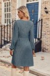 Women’s Cozy Long Sleeve Sweater Dress with Pockets