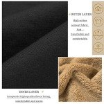 Oleda Zip Up Hoodies for Women Sherpa Fleece Hoodie Long Womens Winter Jackets Hooded Sweatshirt Warm Coats with Pockets Black