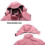 Women's Waterproof Ski Jacket Warm Winter Snow Coat Hooded Raincoat