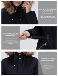 Royal Matrix Women's Winter Coats Fleece Lined Parka Jacket Hooded Long Winter Warm Parka Coat with Pockets (Black Upgrade, 20)