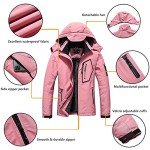 Women's Waterproof Ski Jacket Warm Winter Snow Coat Hooded Raincoat