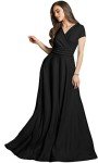 Koh Koh Plus Size V-Neck Flowy Maxi Dress