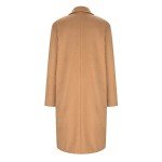 Astreeas Pea Coats for Women Double Breasted Mid Length Wool Coats Casual Lapel Collar Overcoat Winter Long Trench Coats, 01 Khaki, Medium