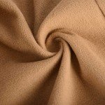 Astreeas Pea Coats for Women Double Breasted Mid Length Wool Coats Casual Lapel Collar Overcoat Winter Long Trench Coats, 01 Khaki, Medium