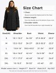 Wantdo Women's Winter Jacket Heavy Long Coat Winter Parka Hooded Bubble Coat Black M