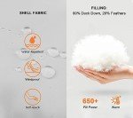 SLOW DOWN Women Midweight Down Puffer Jacket, Warm Hooded Winter Down Jacket for Women with Faux-Fur Hood & Collar (White, XXL)