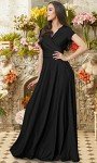 Koh Koh Plus Size V-Neck Flowy Maxi Dress