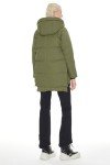 OROLAY Women's Thickened Down Jacket Warm Winter Down Coat Green M