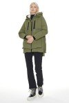 OROLAY Women's Thickened Down Jacket Warm Winter Down Coat Green M