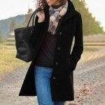 Pea Coats for Women Winter Plus Size Wool Blend Jackets Stand Collar Single Breasted Trench Overcoat with Pockets