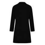 Pea Coats for Women Winter Plus Size Wool Blend Jackets Stand Collar Single Breasted Trench Overcoat with Pockets