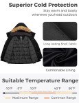 Wantdo Women's Plus Size Puffer Coat with Hood Water Resistant Long Winter Parka Jacket Black 4X