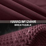 33,000ft Women's Softshell Long Jacket with Hood Fleece Lined Windproof Warm up Waterproof Windbreaker