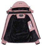 MOERDENG Women's Waterproof Ski Jacket Warm Winter Snow Coat Mountain Windbreaker Hooded Raincoat