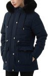 MOERDENG Women's Warm Winter Puffer Coat Thicken Fleece Lined Down Jacket Faux Fur Detachable Hood Snow Parka