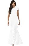 Koh Koh Plus Size Flowy Maxi Dress - White