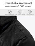 Wantdo Women's Hooded Winter Coat Warm Thicken Puffer Coat Black XL