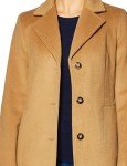 Calvin Klein Women's Classic Cashmere Wool Blend Coat, Classic Camel, 10