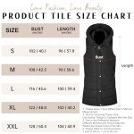 Xukk Puffer Vest for Women Long Down Hooded Vest Womens Sleeveless Zip Up Jacket Winter Thick Coats with Pockets