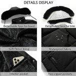 MOERDENG Women's Long Winter Puffer Coat Thicken Fleece Lined Down Jacket Waterproof Faux Fur Detachable Hooded Parka