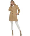 Calvin Klein Womens Classic Cashmere Wool Blend Coat, Classic Camel, 8