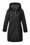RISISSIDA Long Faux Fur Coat Women Jacket with Hood Fuzzy Fleece Winter Fall Thermal Shearling Warm Fluffy Furry Overcoat Black 120757 X-L