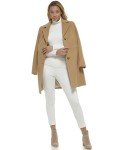 Calvin Klein Womens Classic Cashmere Wool Blend Coat, Classic Camel, 8