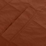 Women Quilted Pullover Puffer Jacket Oversized Casual Long Sleeve Hooded Coats Winter Warm Outwear with (Brown, L)