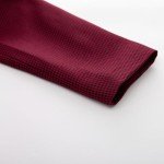 JASAMBAC Work Office Blazers for Women Open Front Long Sleeve Button Down Cardigan Jacket Dressy Business Outfits Wine Red