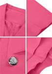 YMING Women's Classic Blazer and Jacket Button Down Blazer Rose XL