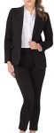 Marycrafts Women's Business Blazer Pant Suit Set for Work 12 Black