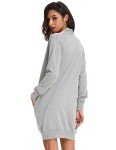 GRACE KARIN Women Classic Open Front Soft Drape Long Cardigan with Pockets (L,Light Grey)