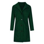 Deals Under 50 Dollars Pea Coats for Women Winter Casual Thicken Trench Coat Stand Collar Single Breasted Overcoat Fashion Midi Coats